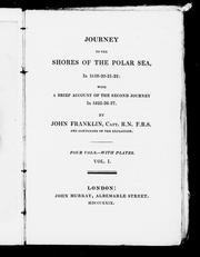 Cover of: Journey to the shores of the Polar sea, in 1819-20-21-22