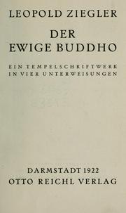 Cover of: Der ewige Buddha, ein Tempelschriftwerk in vier Unterweisungen