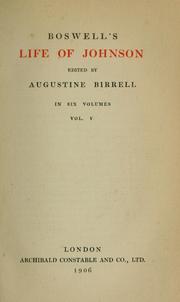 Cover of: Life of Samuel Johnson