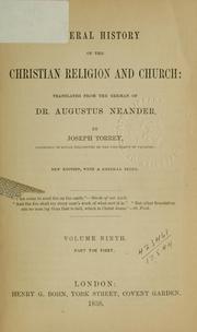 Cover image for General History of the Christian Religion and Church