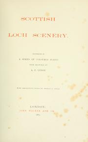 Cover of: Scottish loch scenery