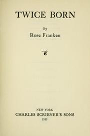 Cover of: Twice born