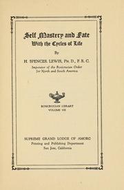 Cover of: Self Mastery and Fate with the Cycles of Life