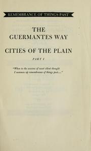 Cover of: Côté de Guermantes