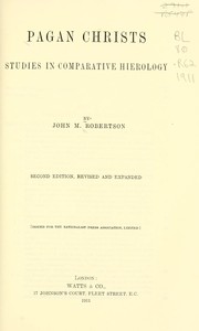 Cover of: Pagan Christs