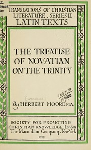 Cover image for Treatise on the Trinity