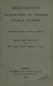 Cover image for Documents Illustrative of English Church History