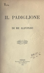 Cover of: Il Padiglione di re Alfonso