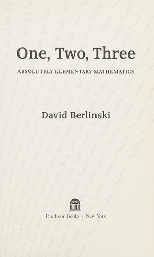 Cover image for One, two, three