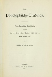 Cover of: Philosophische Tradition