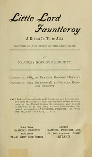 Cover of: Little Lord Fauntleroy