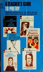 Cover of: A teacher's guide to poetry