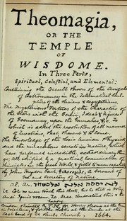 Cover of: Theomagia, or, The temple of wisdome