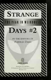 Cover of: Strange days #2