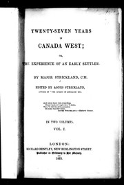 Twenty-seven Years in Canada West, Or, the Experience of an Early Settler 的封面图片