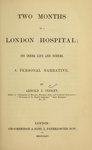 Cover image for Two Months in a London Hospital