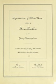 Cover of: Reproductions of model gowns exhibited by Haas brothers, for the spring season of 1913 ...