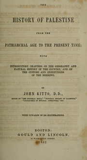 Cover image for The History of Palestine From the Patriarchal Age to the Present