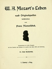 Cover of: W.A. Mozart's Leben