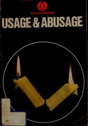 Cover of: Usage and abusage