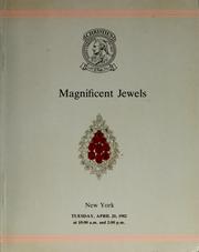 Cover of: Magnificent jewels