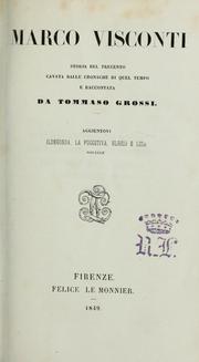 Cover of: Marco Visconti