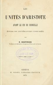 Cover image for Les Unites D'Aristote Avant Le Cid De Corneille