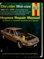 Cover of: Chrysler mid-size front wheel drive: automotive repair manual