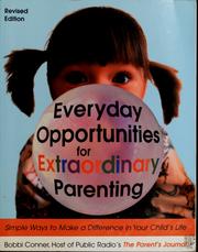 Cover of: Everyday opportunities for extraordinary parenting