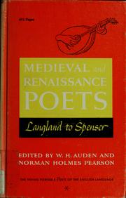 Cover of: Poets of the English language