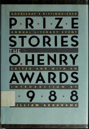 Cover of: Prize stories 1988
