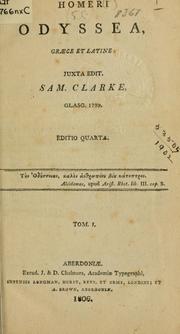 Cover of: Ὀδύσσεια