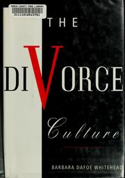 Cover of: The Divorce Culture