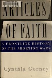 Cover of: Articles of faith