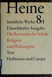 Cover of: Historisch-kritische Gesamtausgabe der Werke: Hrsg. von Manfred Windfuhr.