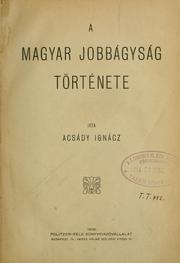 Cover of: A magyar jobbágyság története