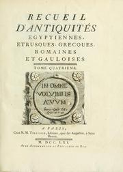 Cover image for Recueil D'antiquités Egyptiennes, Etrusques, Grecques Et Romaines
