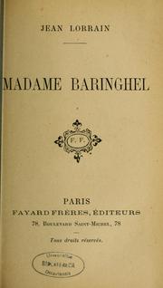 Cover of: Madame Baringhel