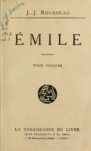 Cover of: Emile or Education