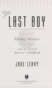 best books about Baseball The Last Boy