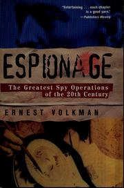 Cover of: Espionage