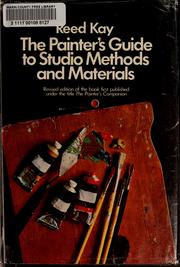 Cover of: The painter's guide to studio methods and materials