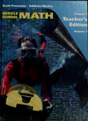 Cover of: Scott Foresman-Addison Wesley middle school math