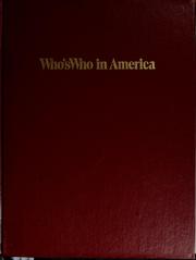 Cover of: Who's who in America, 1990-1991--Volume 2