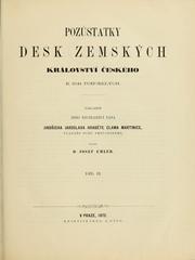 Cover image for Pozůstatky Desk Zemských Království českého R. 1541 Pohořelých