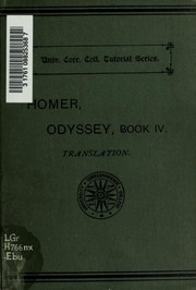 Cover of: Ὀδύσσεια