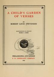 Cover of A child's garden of verses
