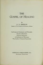 Cover of: The gospel of healing