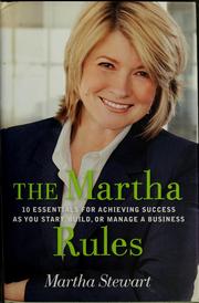 Cover of: The Martha rules