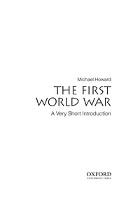 best books about Wwi The First World War: A Very Short Introduction